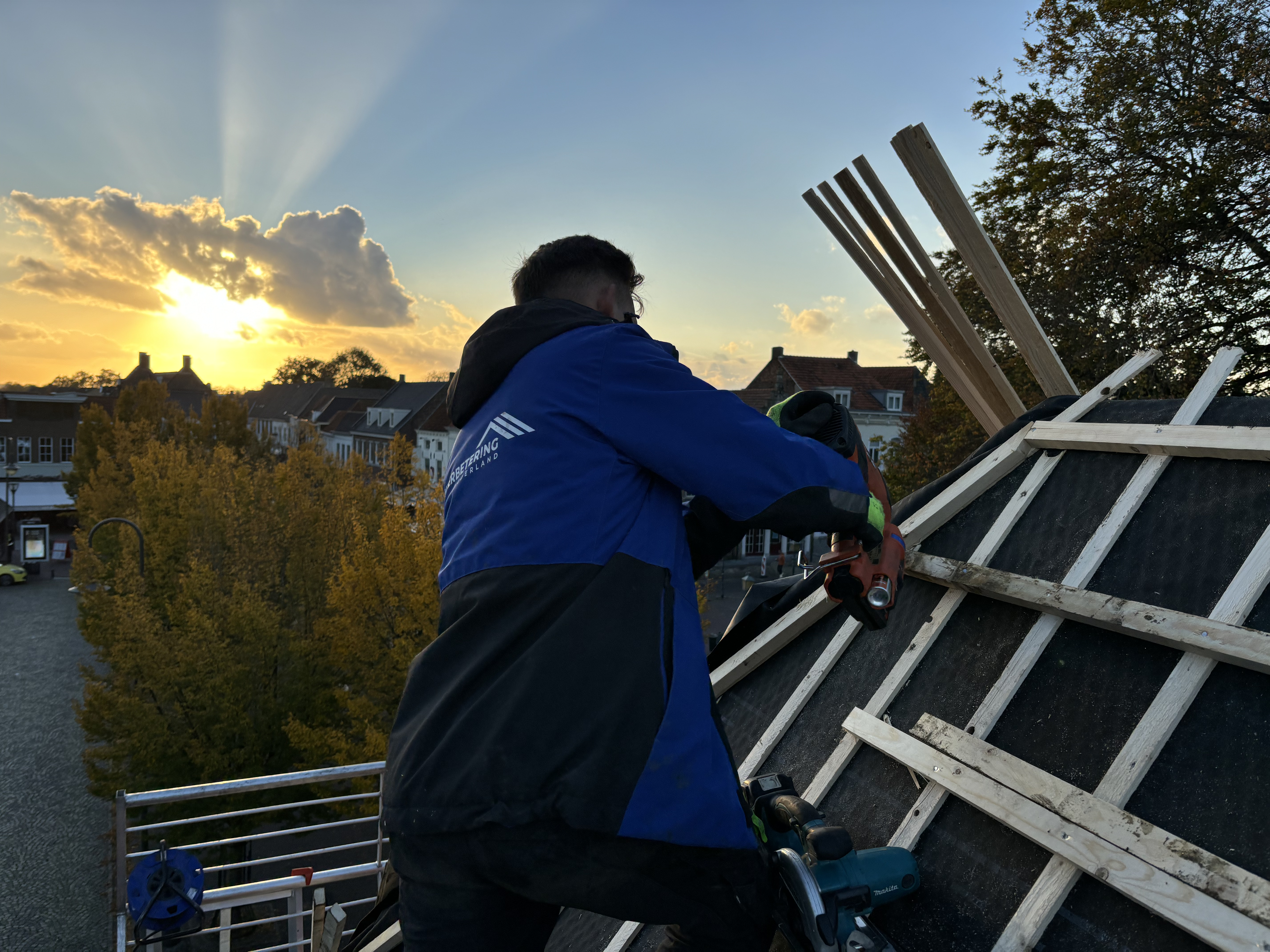 Foto van Pannendak renovatie