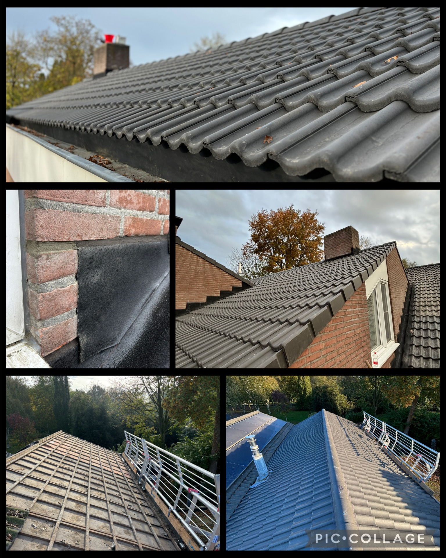 Foto van Pannendak renovatie
